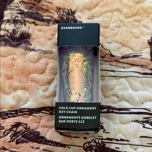 Starbucks Iridescent Cold Cup Key Chain